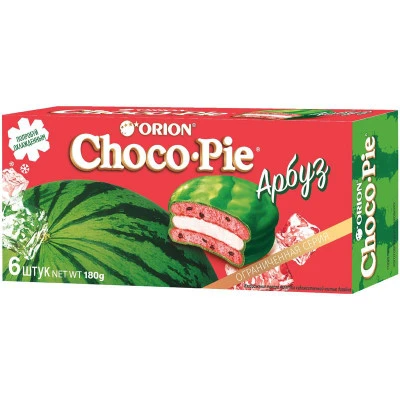 Orion Chocopie Watermelon (Орион Чокопай Арбуз) 336г (8)