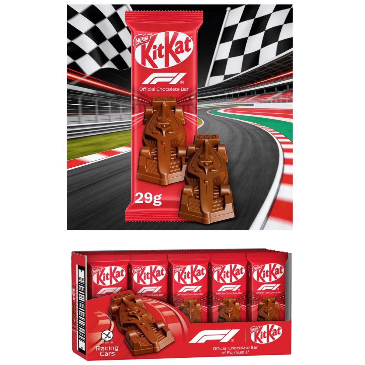 KitKat F1 Choc Bar (Шок.батончик КитКат Формула 1) 29г — фото 1