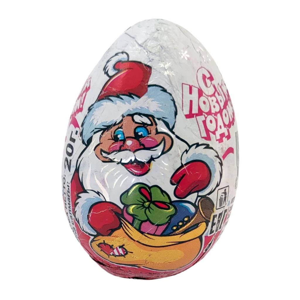 Шоколад фигурка Арт-3669-Т Яйцо С Новым Годом, (2тубы), (Золотое правило), 20 шт по 30 г — фото 1
