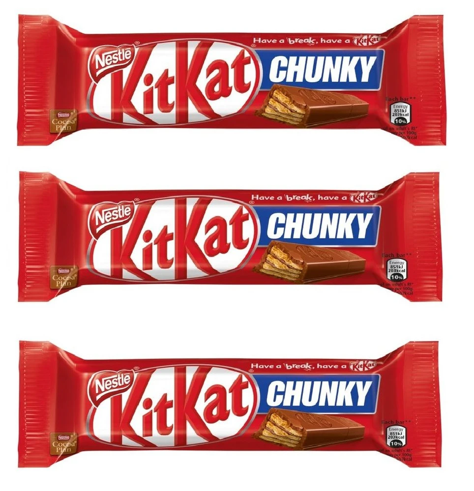Kit Kat Chunky Classic (Кит Кат Чанки батончик в Молочном шоколаде) 40гр (24) — фото 1