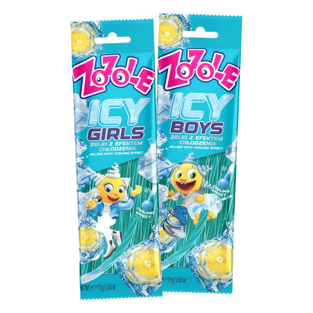 Жевательный мармелад Зозоле Icy Girls&Boys Лимон (Польша), 8 шт по 750 г — фото 1