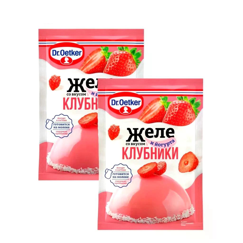Желе со вкусом личи, клубники,йогурта, 18 шт по 352 г — фото 1