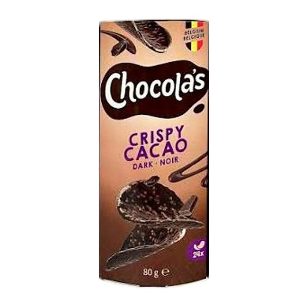 Chocola's Dark (Шоколадные чипсы Чоколас темный шоколад), 12 шт по 80 г — фото 1