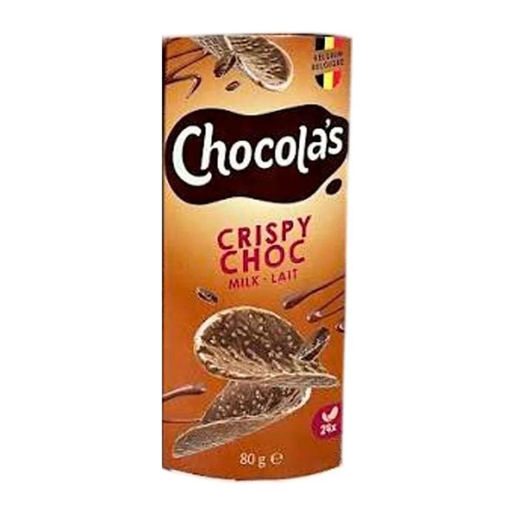 Chocola's Milk (Шоколадные чипсы Чоколас молочные), 12 шт по 80 г — фото 1