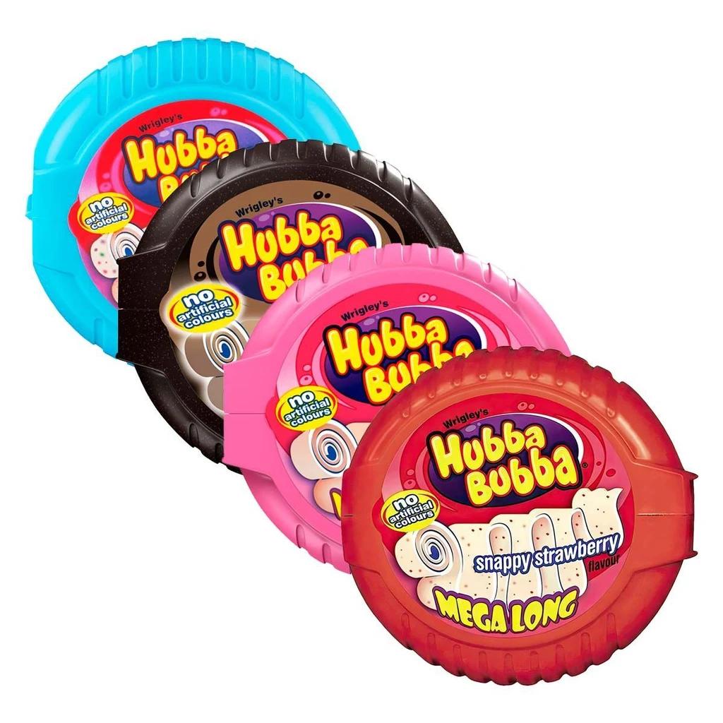 Hubba Bubba Bubble Tape Mix (Хубба-Бубба жевательная резинка лента Микс), 36 шт по 56 г — фото 1