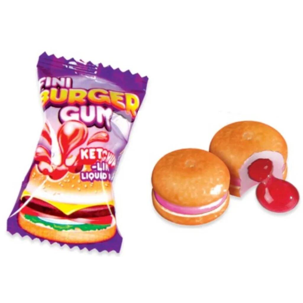Жевательная резинка Фини Бургер с вишнево-клубничной начинкой (Fini Burger), 200 шт по 5,5 г — фото 1