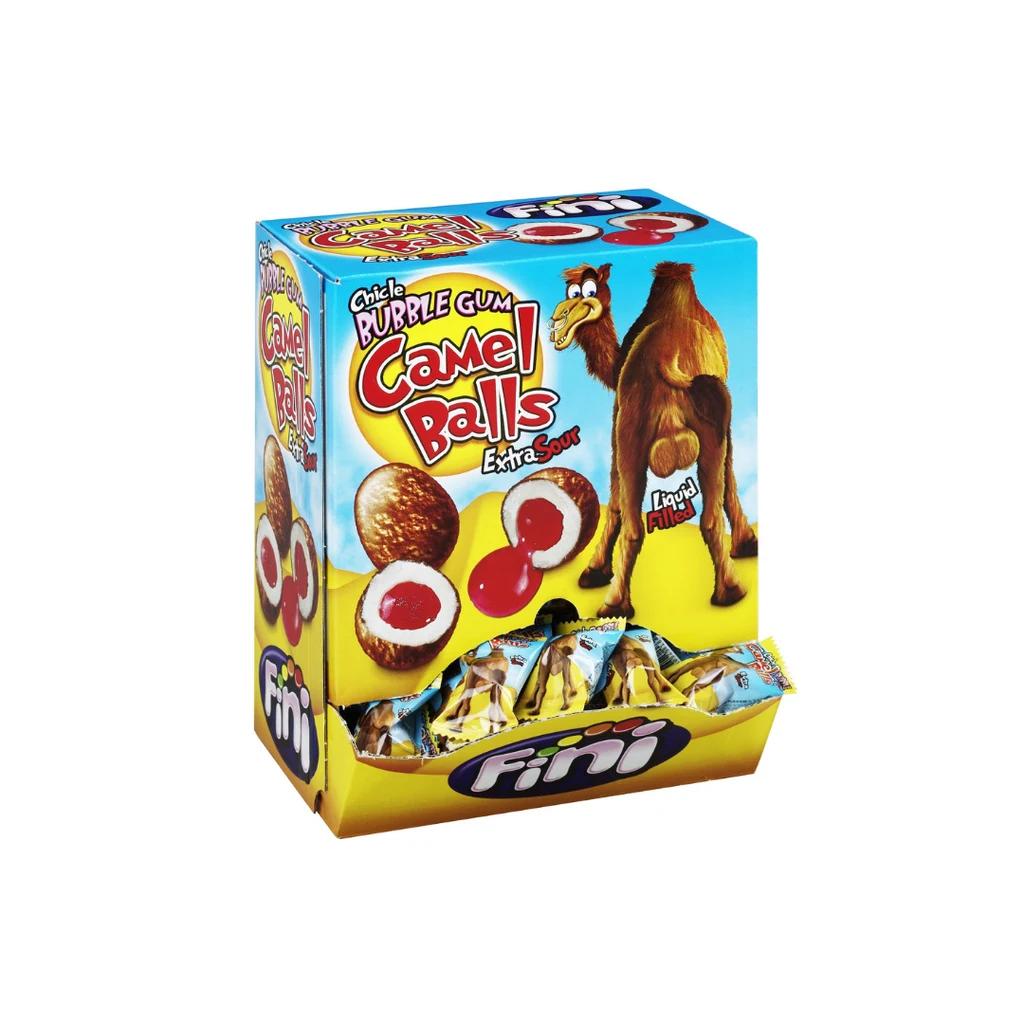 Жевательная резинка Фини Кэмел Боллс с кислой начинкой (Fini Camel Egg), 200 шт по 5 г — фото 1