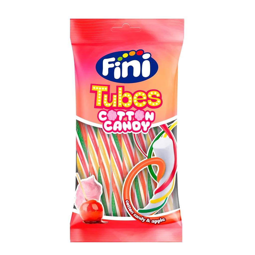Fini Cotton Candy Tubes (Фини Палочки Сладкая Вата и Яблоко), 12 шт по 80 г — фото 1