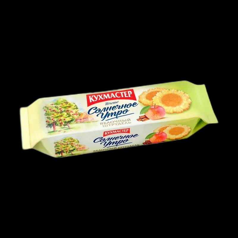 Печенье Солнечное Утро с начинка Яблчный Штрудель (Кухмастер) 240 г — фото 1