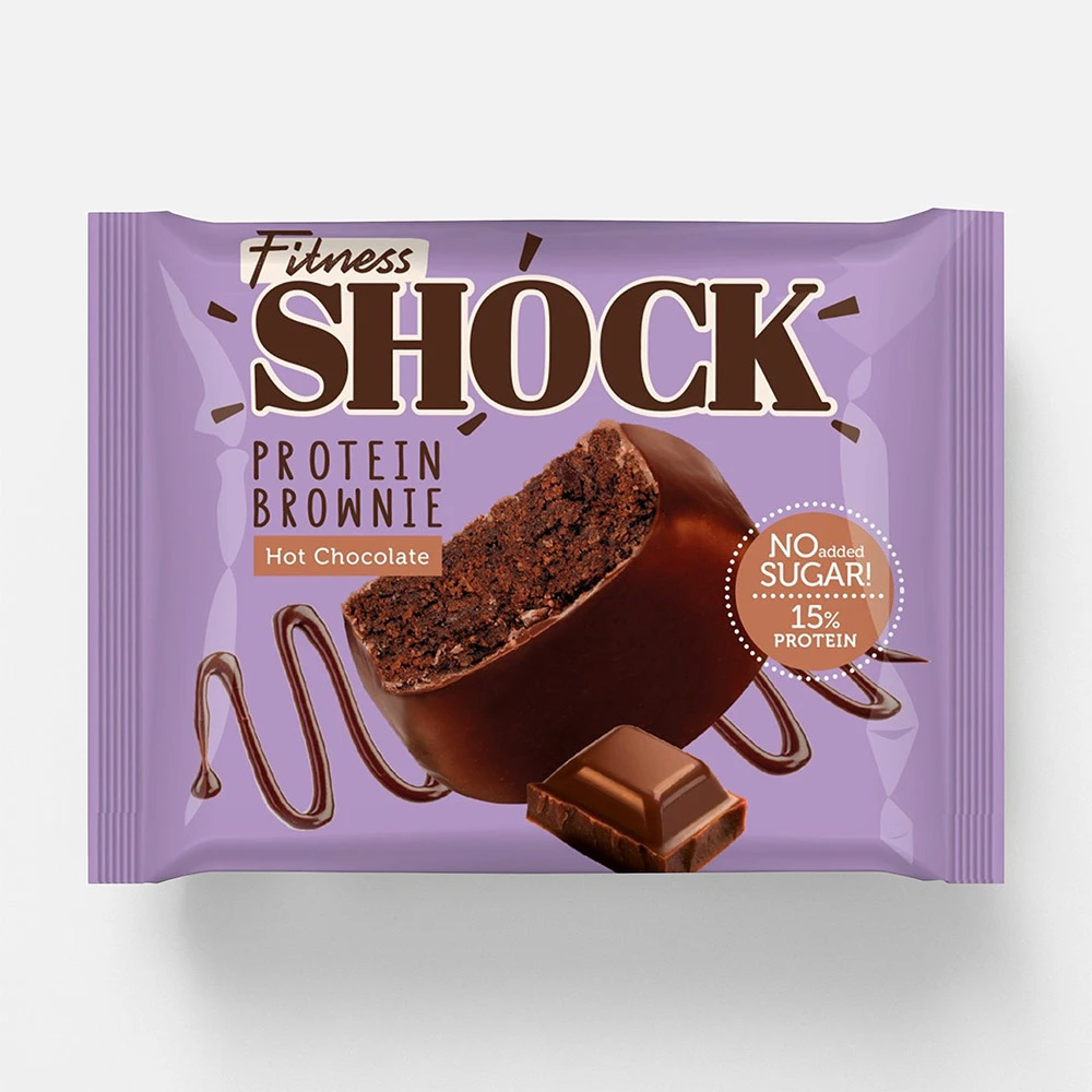 Брауни SHOCKS! "Брауни со вкусом Пломбира" 50г (9)*6 — фото 1