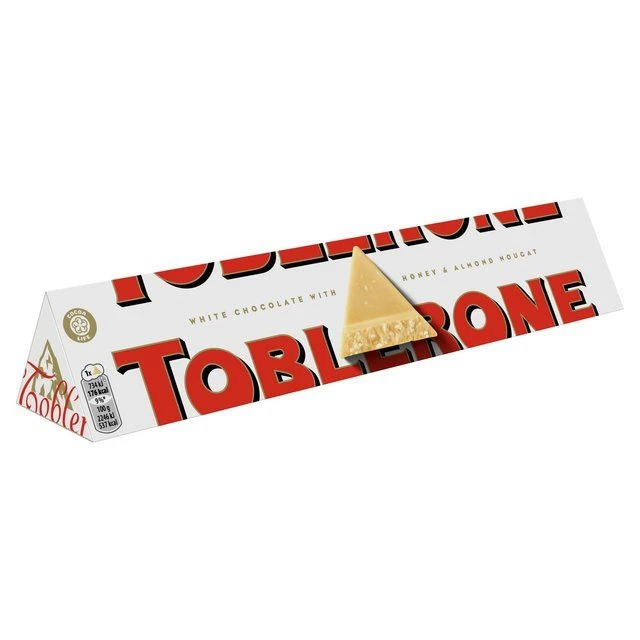 Toblerone White (Молочный шоколад Тоблерон Вайт) 100г (20)*4 — фото 1
