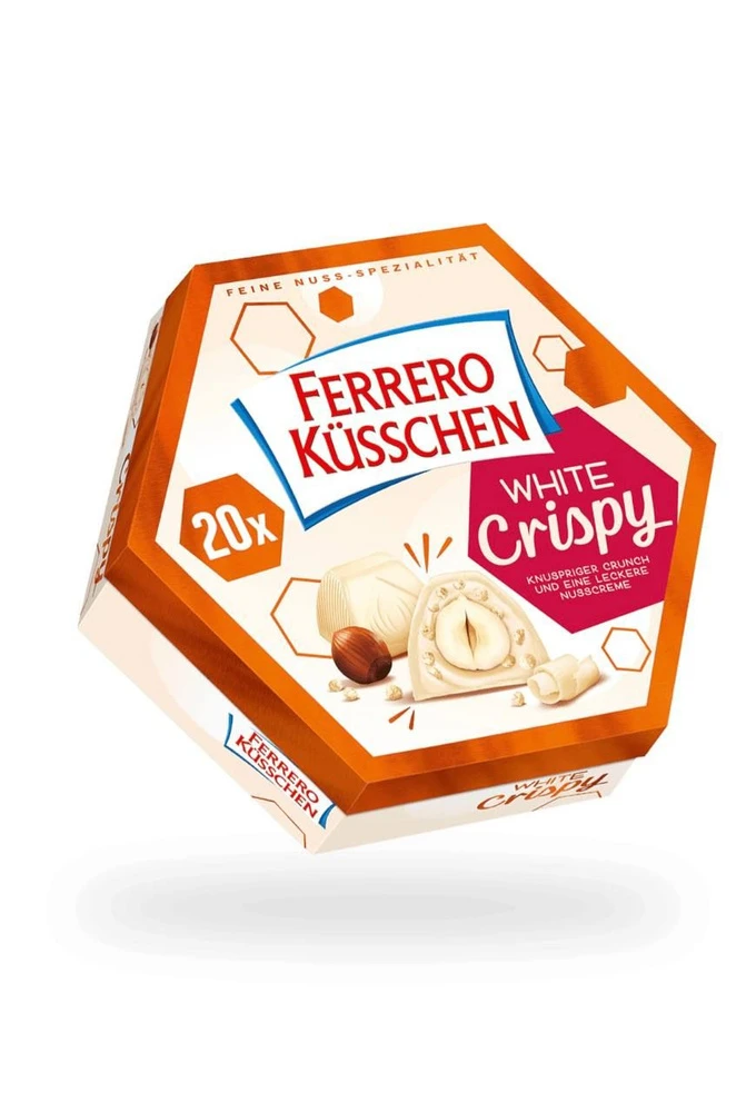 Ferrero Kusschen (Конфеты Ферреро белый шоколад с фундуком) 172г — фото 1