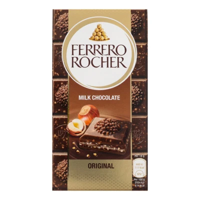 Ferrero Rocher Milk (Шоколад Молочный Ферреро Роше) 90г (8) — фото 1
