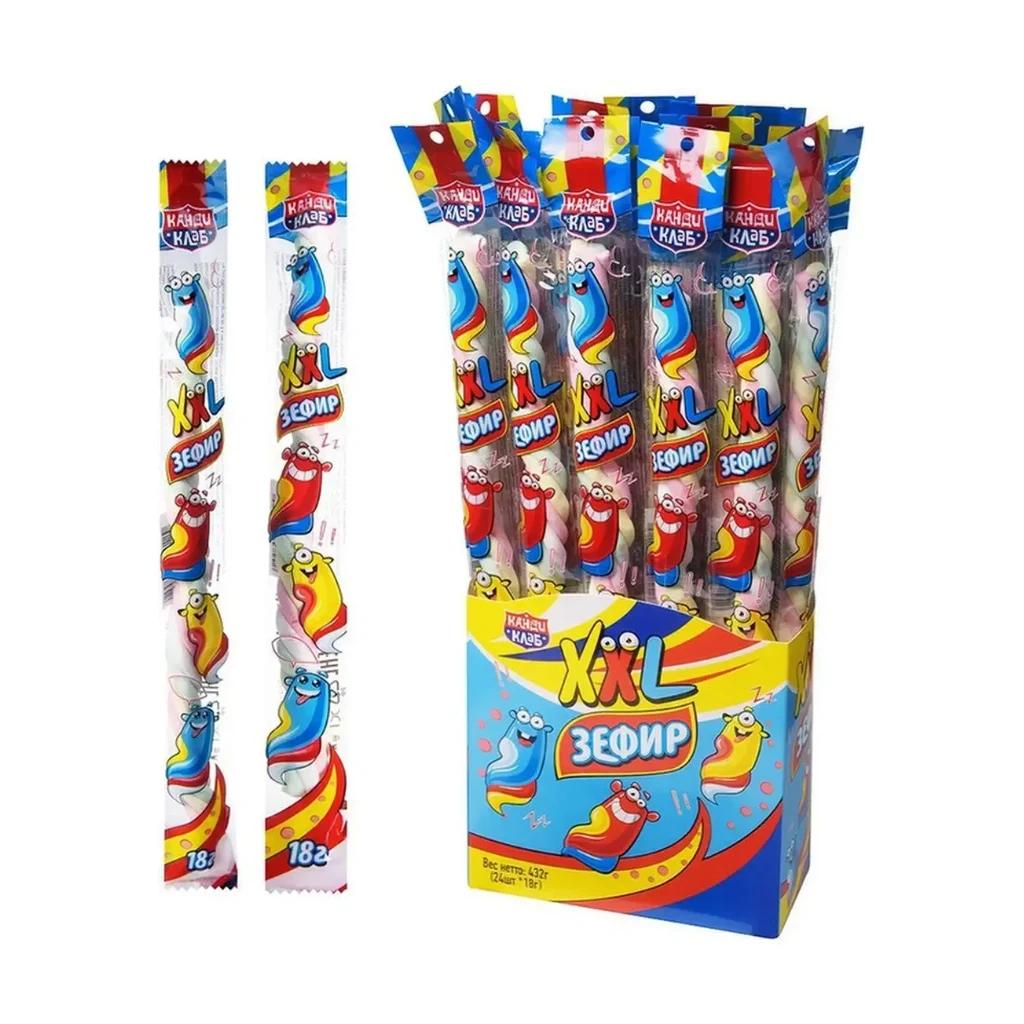 Зефирная косичка XXL с ароматом клубники, 24 шт по 18 г — фото 1