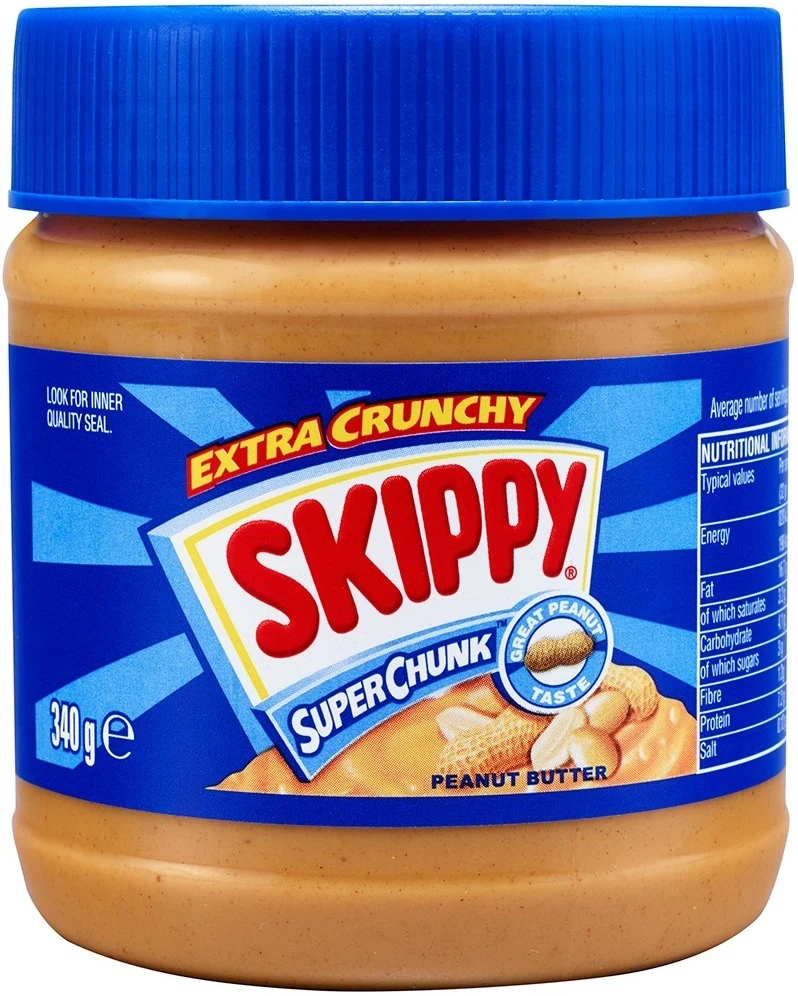 SKIPPY Peanut Butter Super Chunk (Арахисовая паста Скиппи Супер Чанк) 340г — фото 1