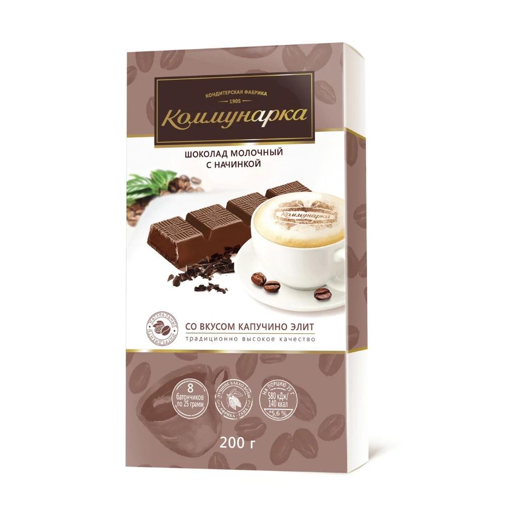 Коммунарка молочный со вкусом Капучино Элит, 17 шт по 200 г — фото 1