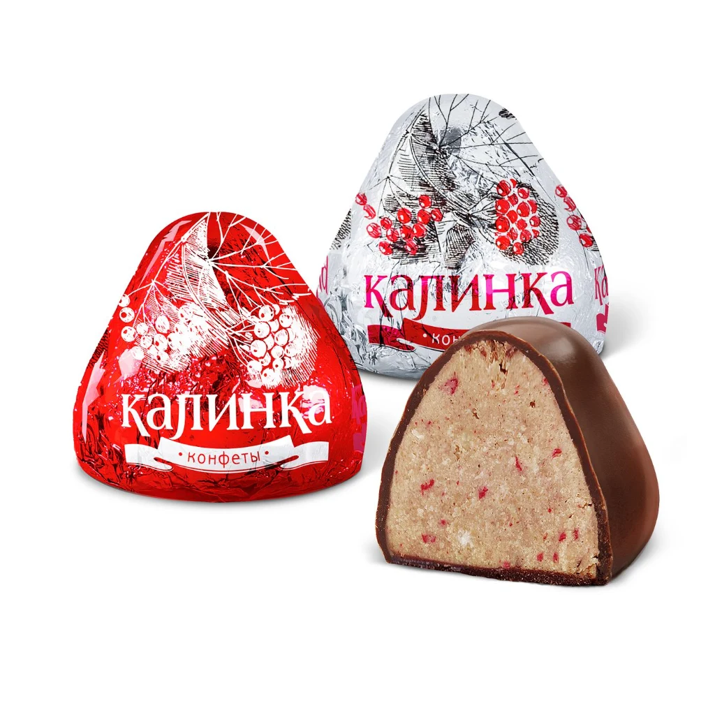 Конф Калинка с малиной орехами.1/ 6-кг — фото 1