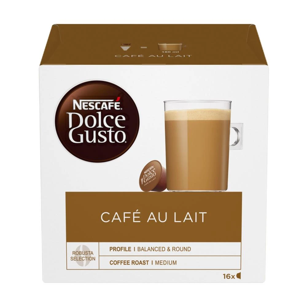 Nescafe Dolce Gusto Cafe au Lait (Капсулы Нескафе Кофе с Молоком) 160г (3)