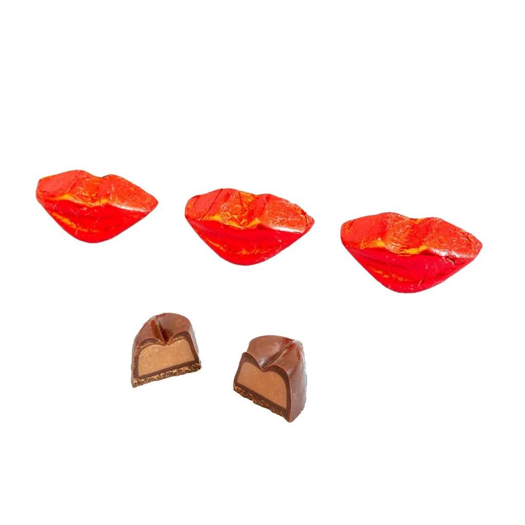 Конфеты Губы MY Lips мол шок с шок начинкой со вкусом Мокко (Lux Candy) 2 кг — фото 1