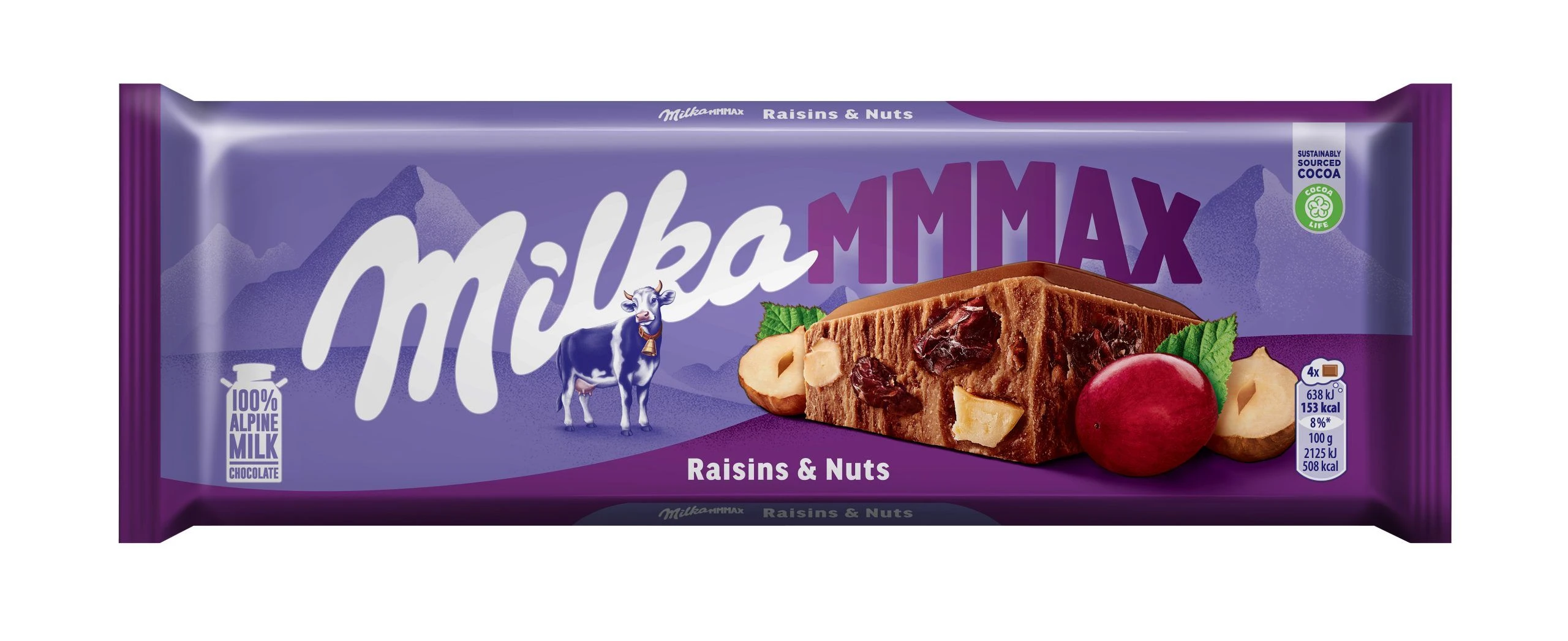 Milka MMMAX Raisins&Nuts (Милка Макс Изюм-Фундук) 270г (15) — фото 1