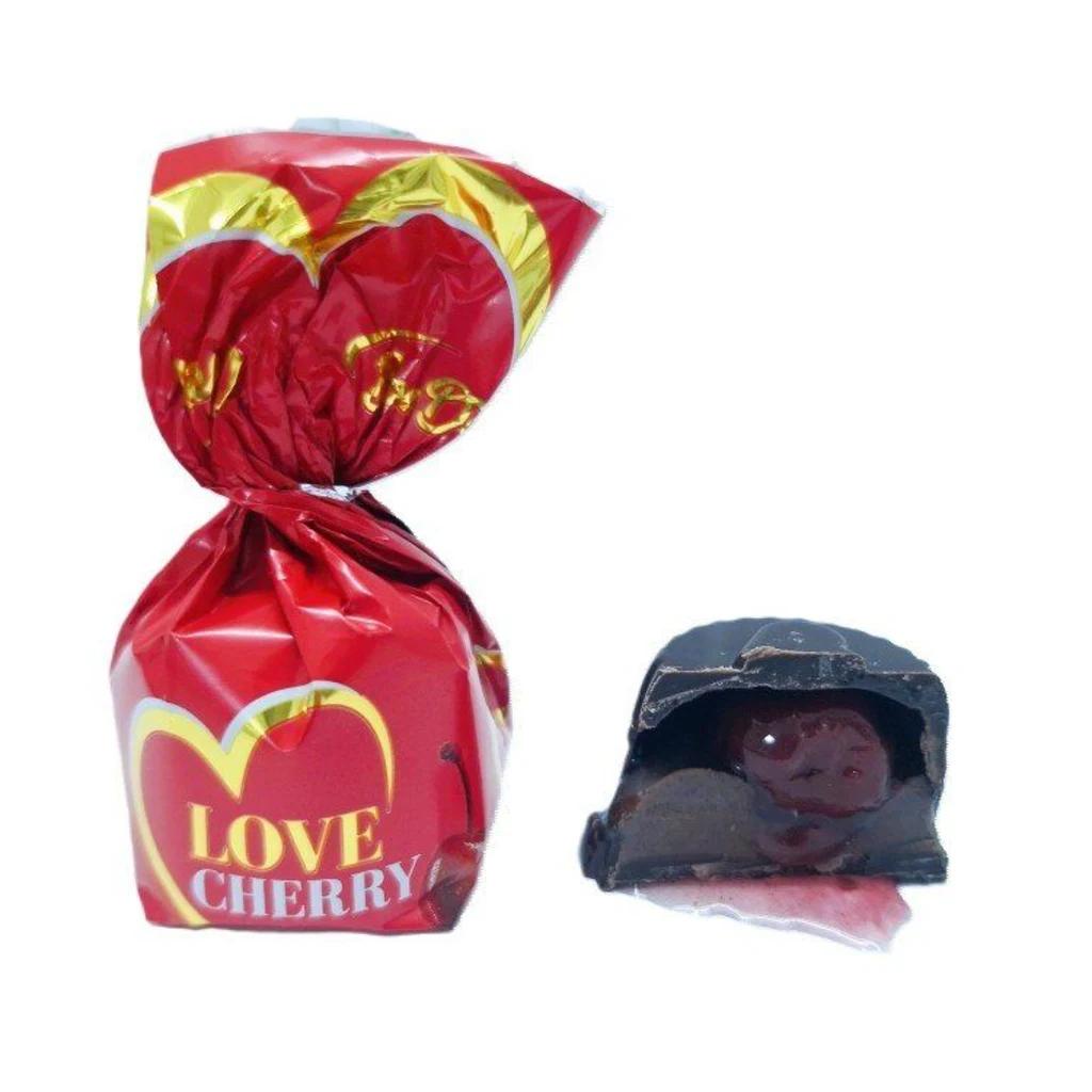 Конфеты шок Love Cherry Вишня в ликере (Белорусь) 1 кг — фото 1