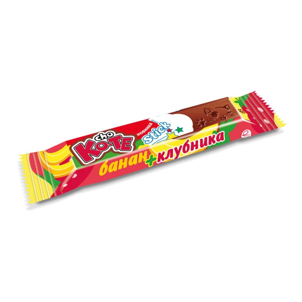 Конфеты Шокоте Стик со вкусом Банан-Клубника (Эссен) 4 кг — фото 1