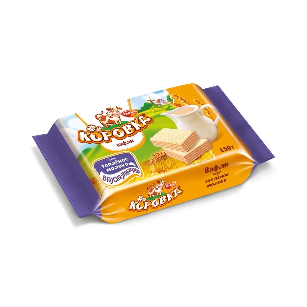 Коровка вкус топлёного молоко (вафли) (Рот Фронт), 22 шт по 150 г — фото 1