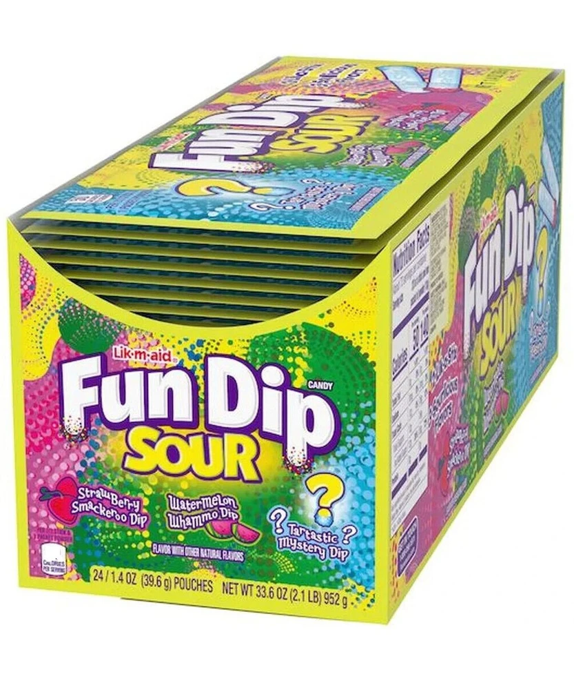 Конфеты Fun Dip Lik-A-Aid Микс 40гр (24)*12 — фото 1