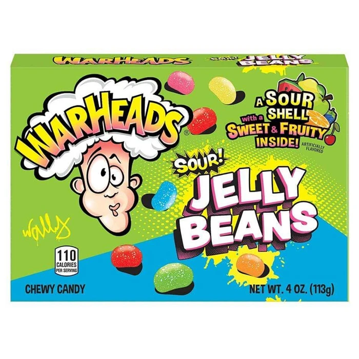 Warheads Sour Jelly Beans (Вархедс Джелли Бинс) 113г — фото 1