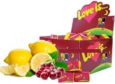 LOVE IS жевательная резинка Вишня Лимон 4.2гр — фото 1