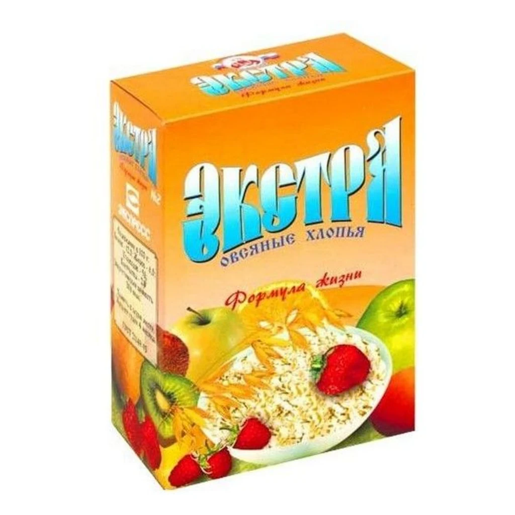 Овсяные хлопья "Экстра" ГОСТ 1кг*10шт ЭЛИТА