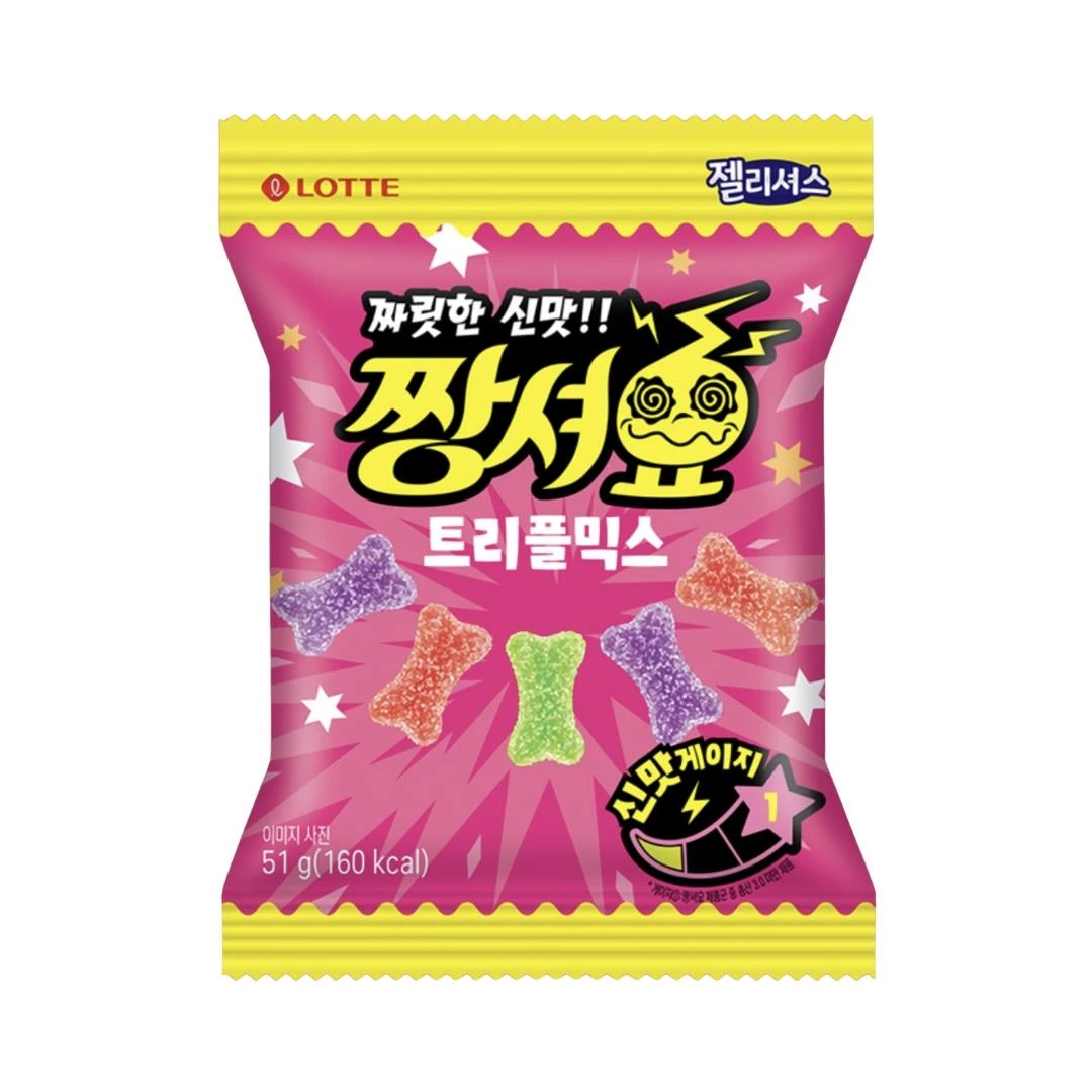 Lotte Jellycious Sour Fruits (Лотте Мармелад Кислые фрукты) 51г (12)*4 — фото 1