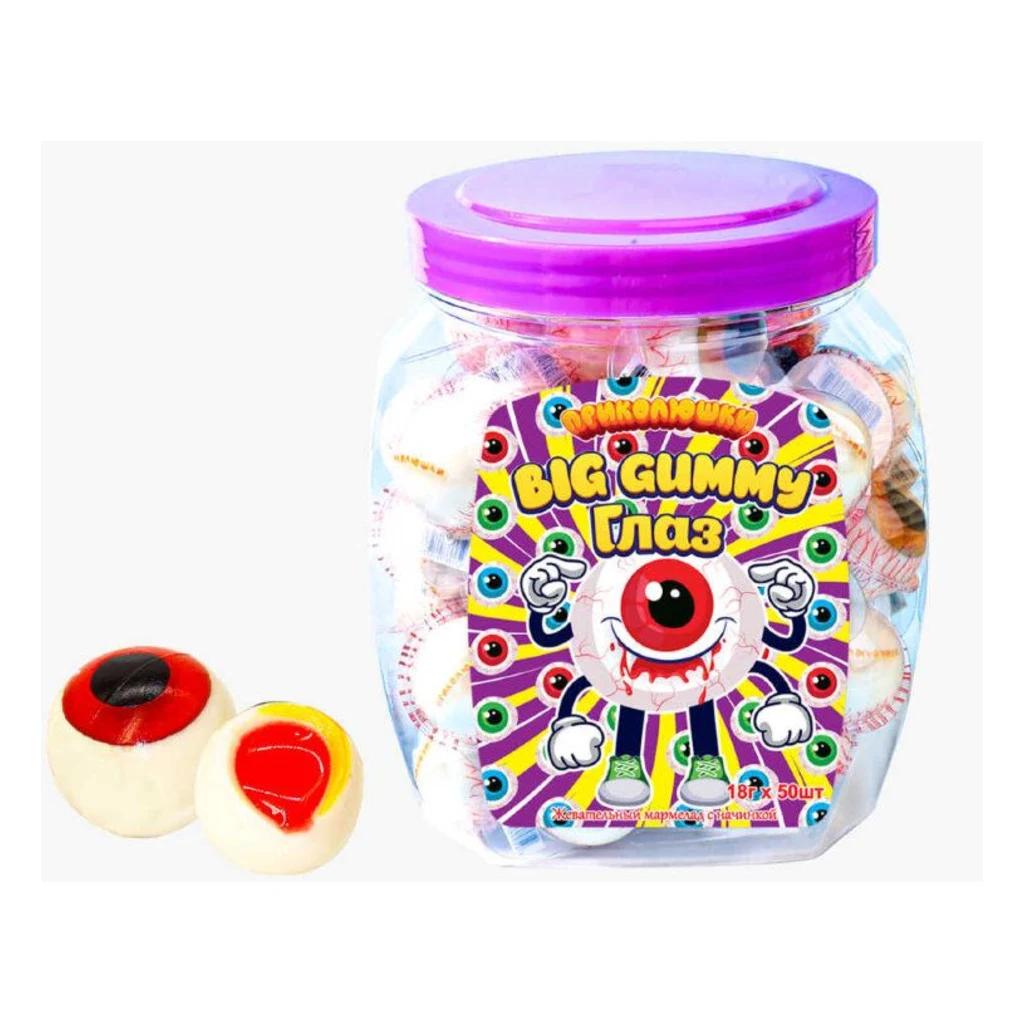 Мармелад жеват Big Gummy Глаз Банка (АТВ ГРУПП), 50 шт по 18 г — фото 1