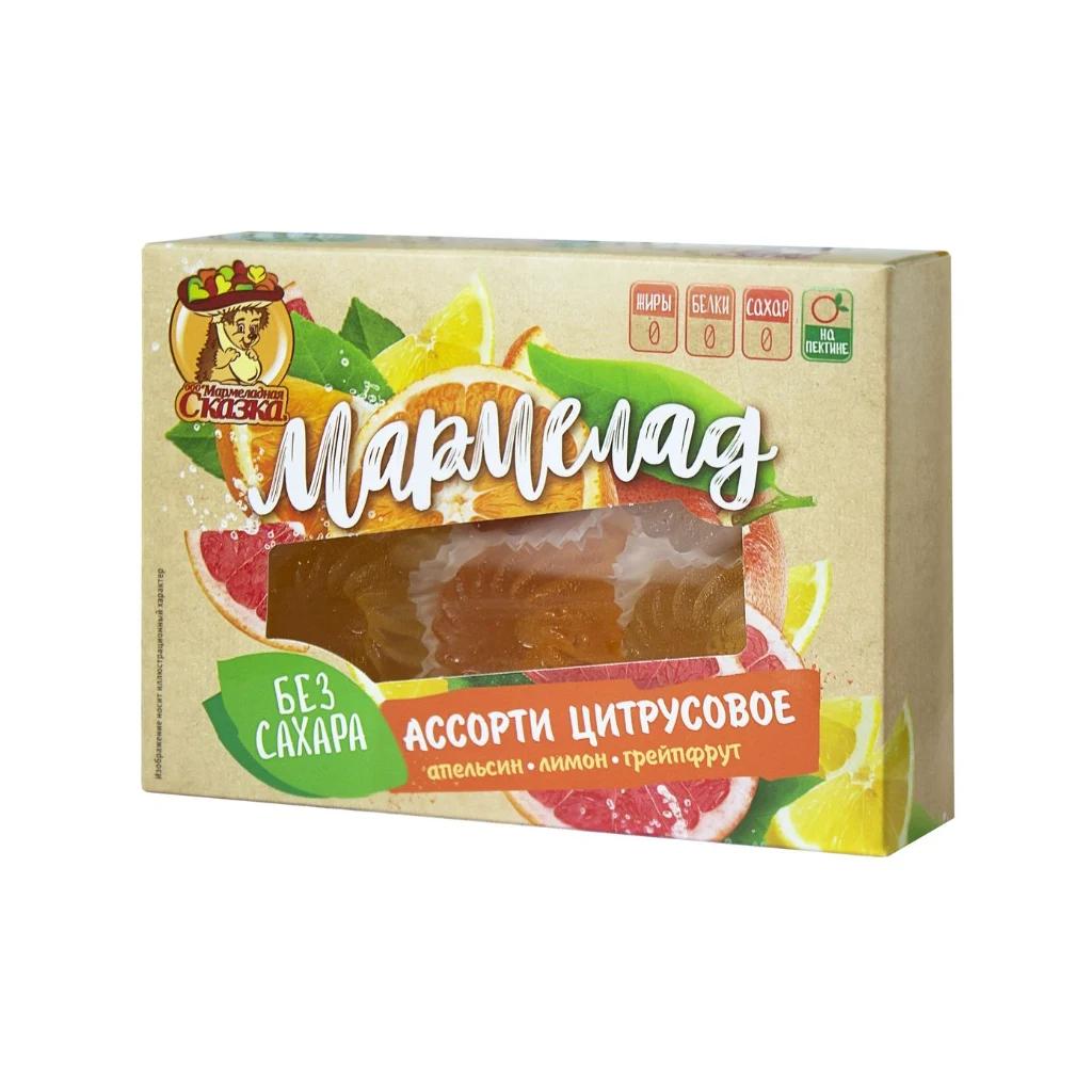 Мармелад на фруктозе Ассорти цитрусовое Marmbox 200 (Сказка), 12 шт — фото 1