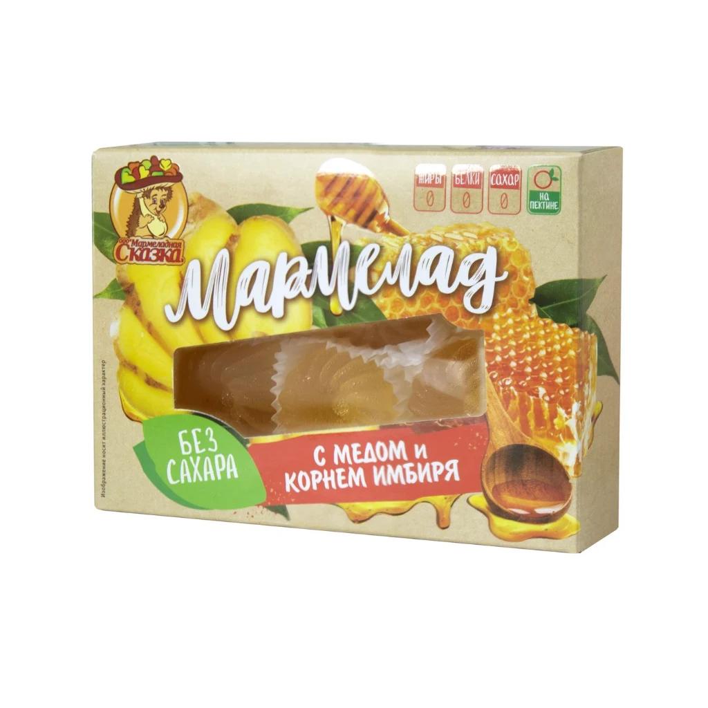 Мармелад на фруктозе с медом, с имбирем Marmbox (Сказка), 12 шт по 200 г — фото 1