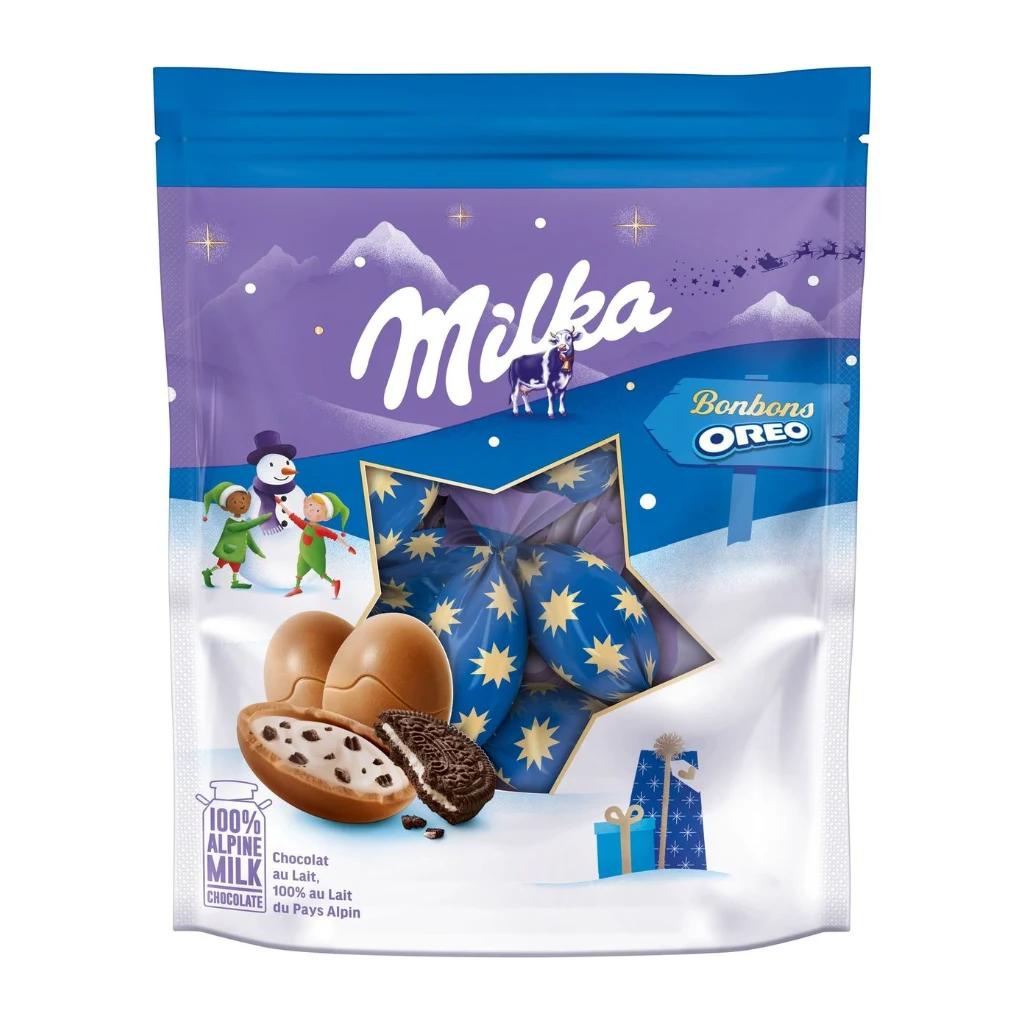 Милка Xmas Дайм Шарики Шоколадные Бонбонс (Бельгия), 26 шт по 86 г — фото 1