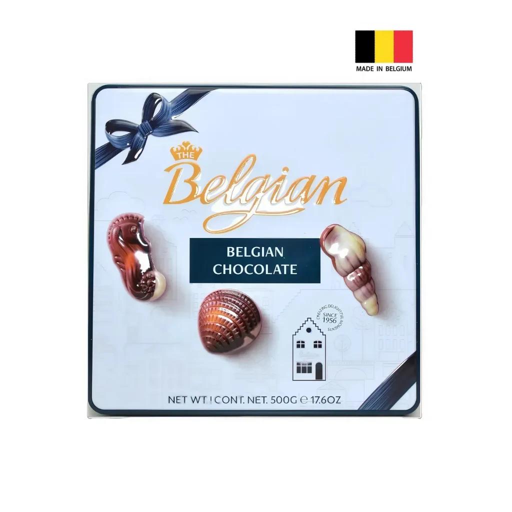 Наор Шоколадные Дары Моря Belqian (жестяная банка)-т.(Белгия) 500 г — фото 1