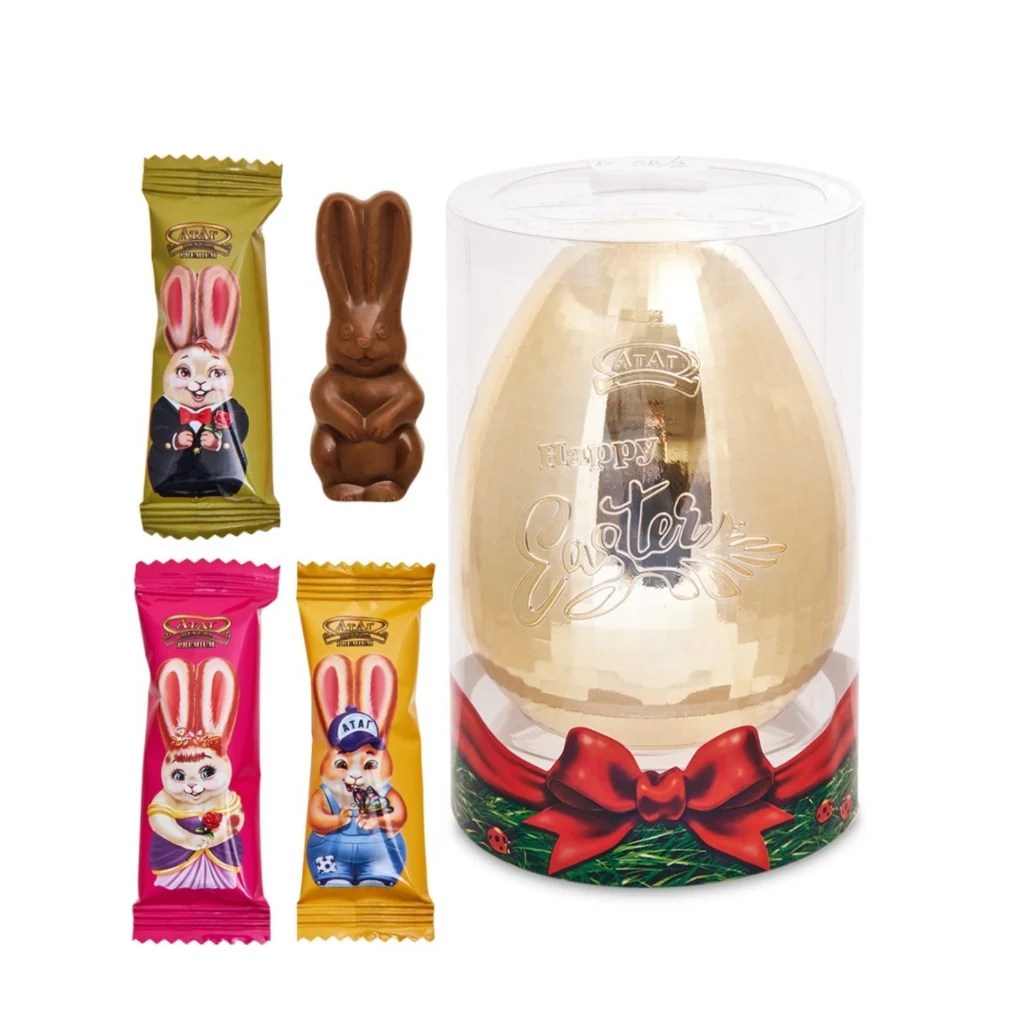 АТАГ"Happy Easter"100гр 1/6шт(Золотое яйцо) — фото 1