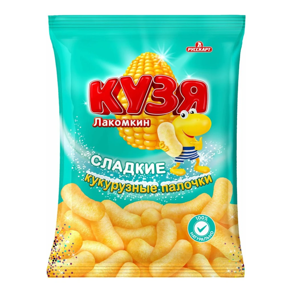 ПАЛОЧКИ Кукурузные КУЗЯ Лакомкин 140- гр 14шт — фото 1