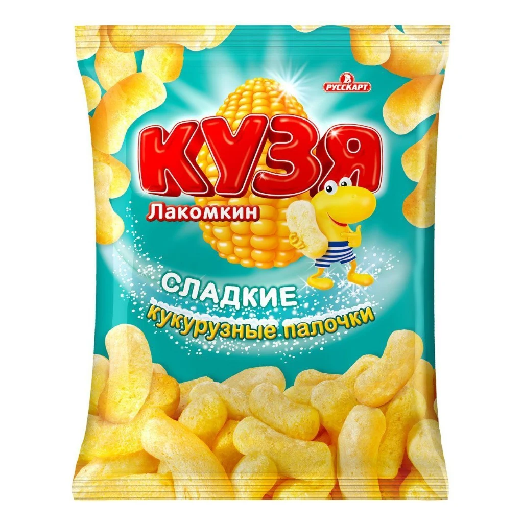 ПАЛОЧКИ Кукурузные КУЗЯ Лакомкин 140-гр 12 шт — фото 1