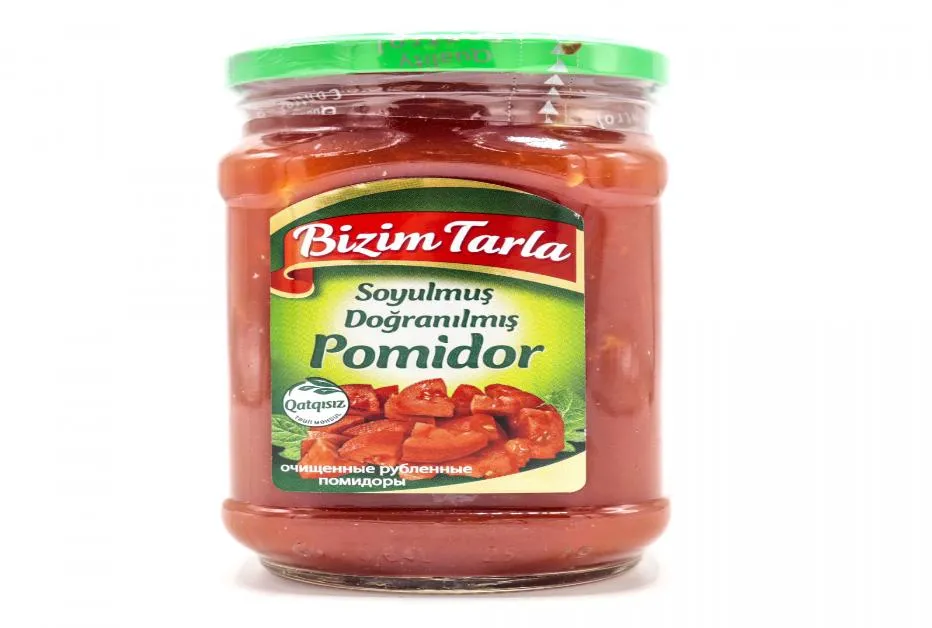 Очищенные Рубленные Помидоры " Bizim Tarla" 680 Гр Азербайджан
