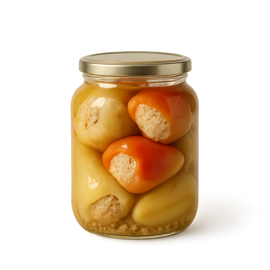 Перец Фаршированный Маринованный 1л Банка