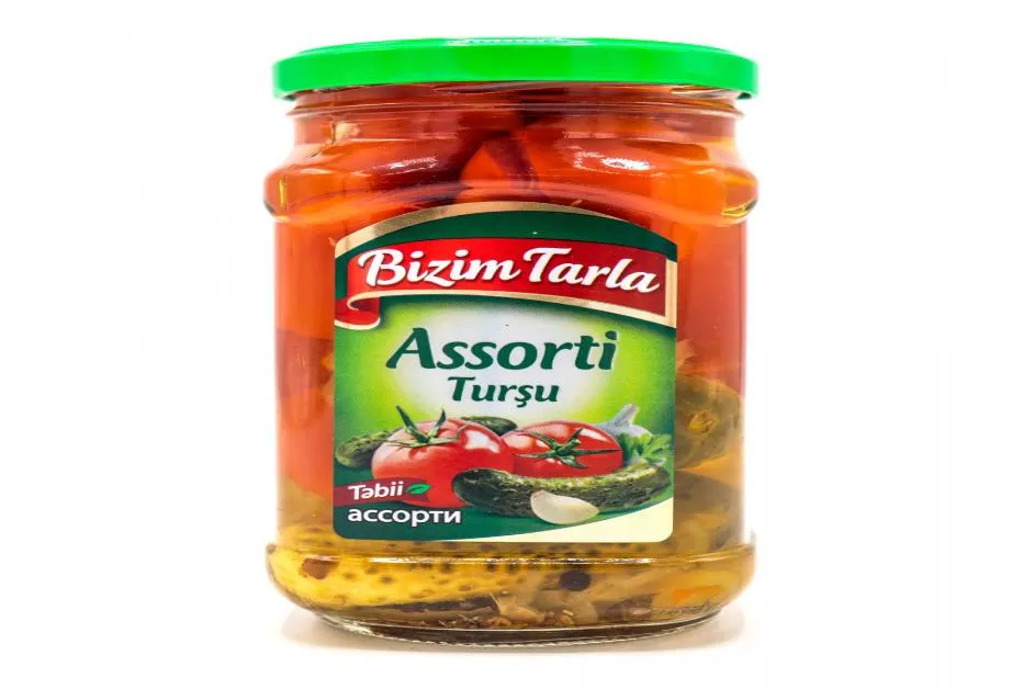 Соленье Ассорти " Bizim Tarla " 680гр Азербайджан