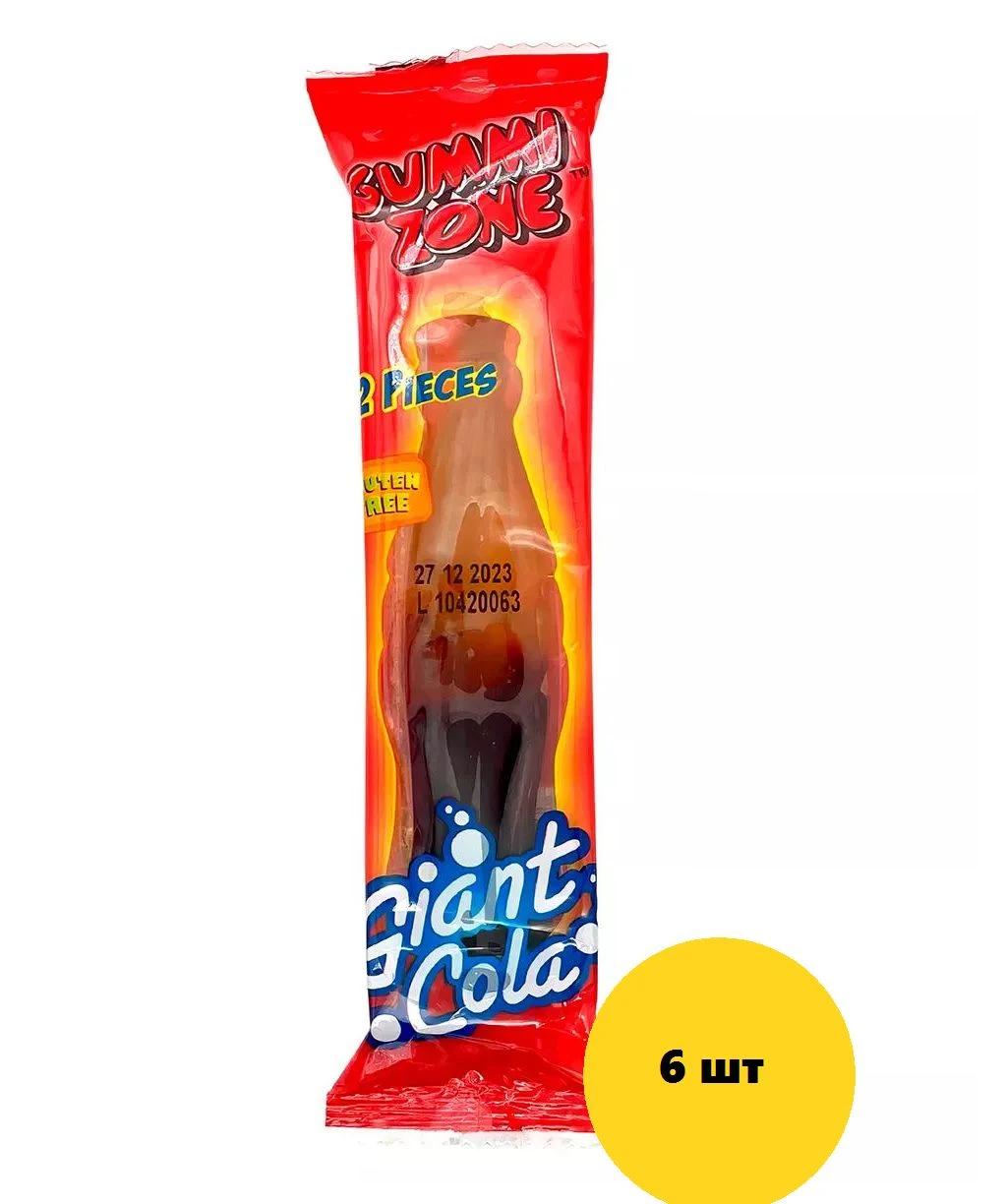 Мармелад GUMMI ZONE Гигантская Кола/Giante Cola 28гр (36)*6 — фото 1