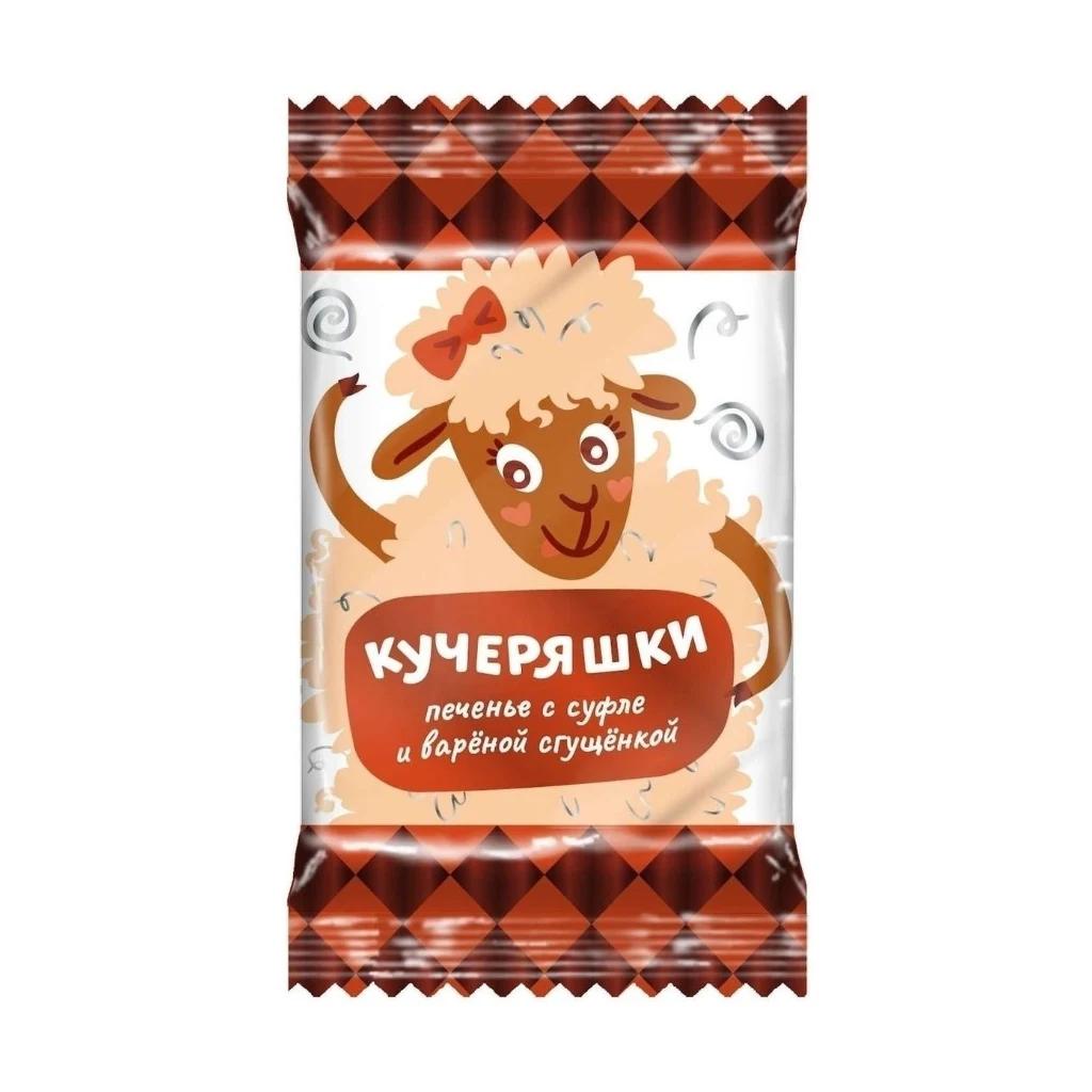 Печенье Кучеряшки глазир Суфле-вареная сгущёнка (Дымка) 2,2 кг — фото 1