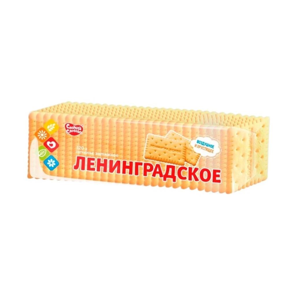 Печенье Ленинградское Кллубника со сливками 1,6 кг — фото 1