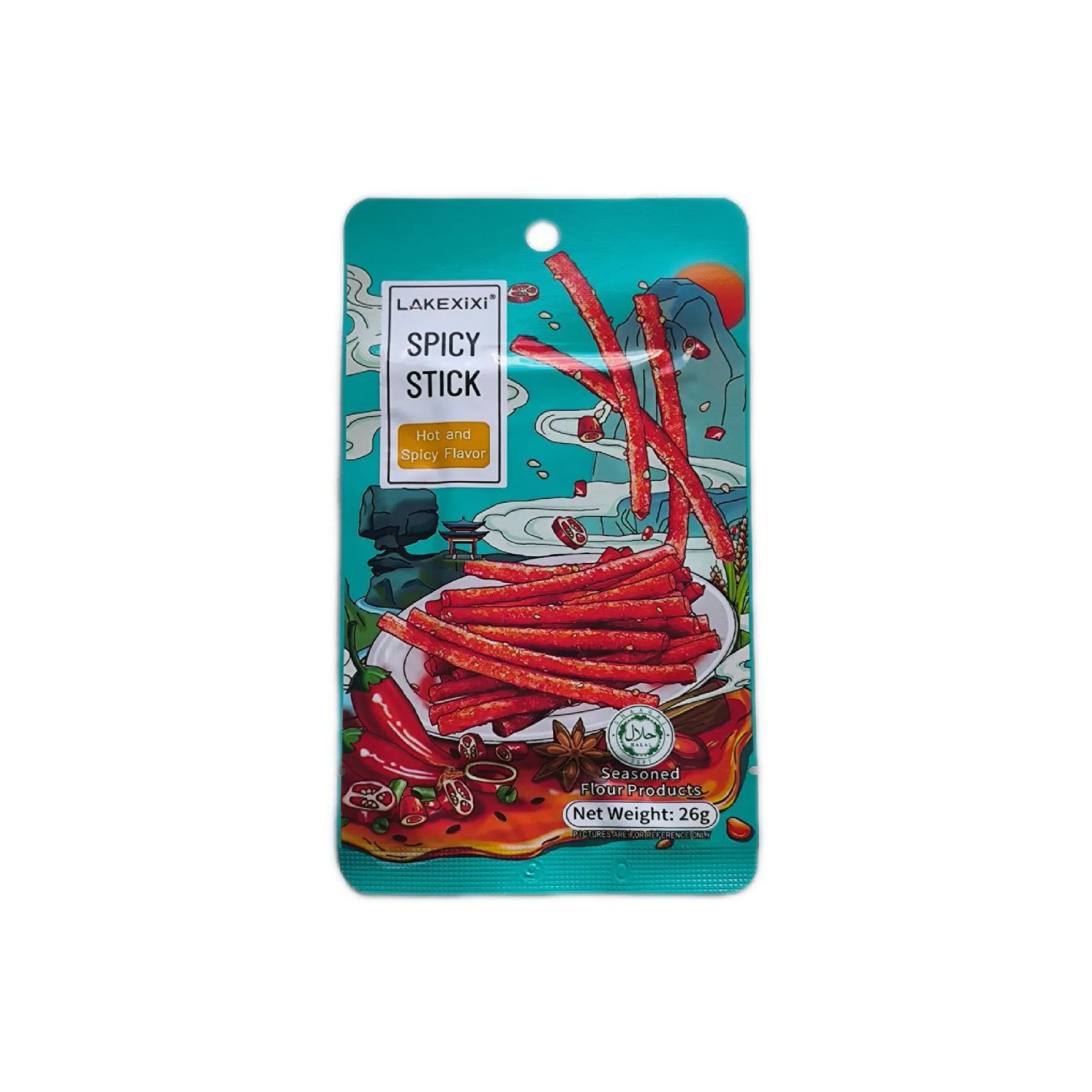 Соевое мясо Lakexixi Острый Ломтик Sweet and Spicy (Сладкий и Пряный) 92г (25)*4