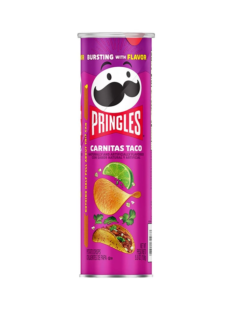 Pringles Carnitas Taco (Принглс Тако с мясом) 158г (14) — фото 1