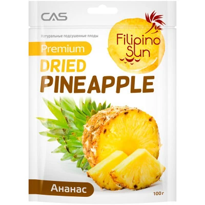Плоды АНАНАСА сушеные Filipino Sun 100гр — фото 1