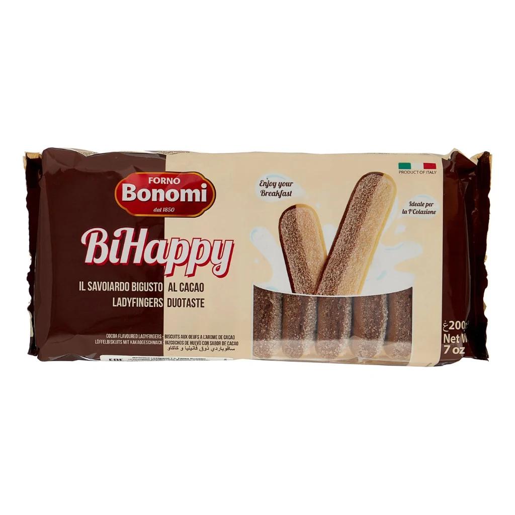 Печенье Forno Bonomi Савоярди двухцветное (Италия), 15 шт по 200 г — фото 1